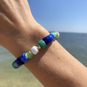 Hamptons Glass Bead Bracelet