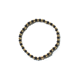 Black and Gold Ball Bracelet