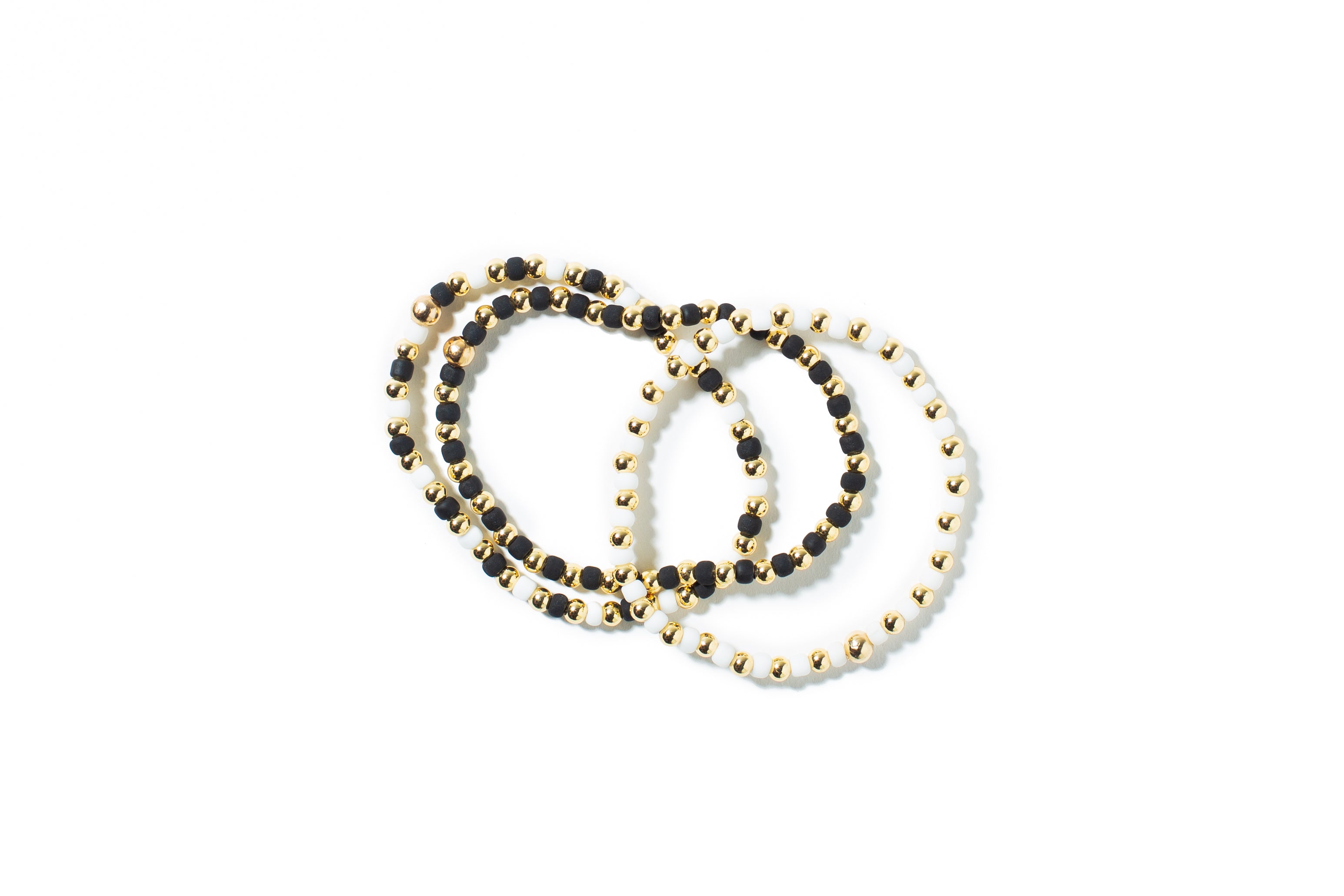 Black and Gold Ball Bracelet