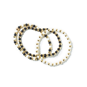 White and Gold Ball Bracelet