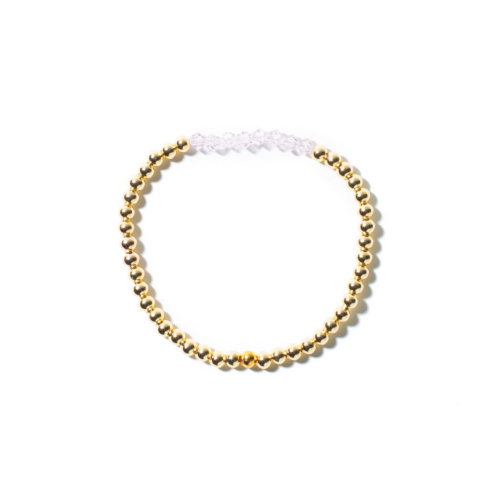 Gold and Crystal Bracelet