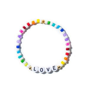 Rainbow Custom Word Bracelet